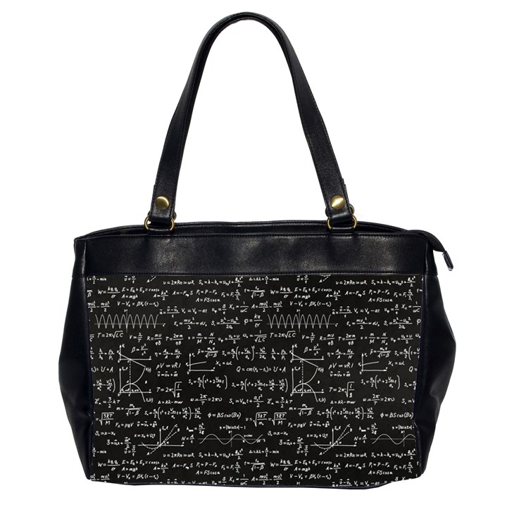 Math-equations-formulas-pattern Oversize Office Handbag (2 Sides)