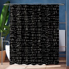 Math-equations-formulas-pattern Shower Curtain 60  X 72  (medium)  by Salman4z