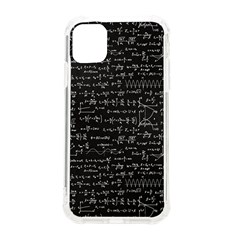 Math-equations-formulas-pattern Iphone 11 Tpu Uv Print Case by Salman4z