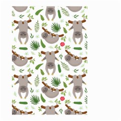 Seamless-pattern-with-cute-sloths Small Garden Flag (two Sides) by Salman4z