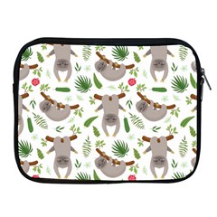 Seamless-pattern-with-cute-sloths Apple Ipad 2/3/4 Zipper Cases by Salman4z