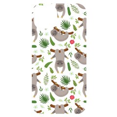 Seamless-pattern-with-cute-sloths Iphone 14 Plus Black Uv Print Case