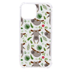 Seamless-pattern-with-cute-sloths Iphone 13 Mini Tpu Uv Print Case