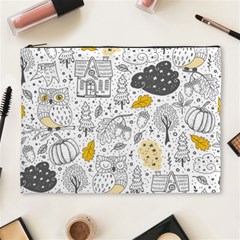 Doodle-seamless-pattern-with-autumn-elements Cosmetic Bag (xl) by Salman4z