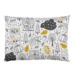 Doodle-seamless-pattern-with-autumn-elements Pillow Case (two Sides) by Salman4z