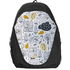 Doodle-seamless-pattern-with-autumn-elements Backpack Bag by Salman4z