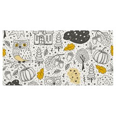 Doodle-seamless-pattern-with-autumn-elements Banner And Sign 8  X 4  by Salman4z