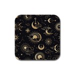 Asian-seamless-pattern-with-clouds-moon-sun-stars-vector-collection-oriental-chinese-japanese-korean Rubber Square Coaster (4 pack) Front