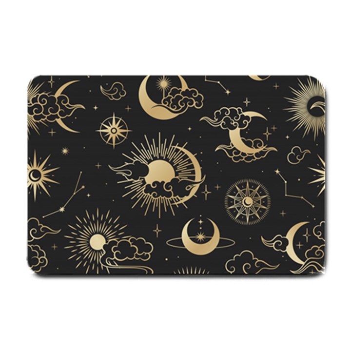 Asian-seamless-pattern-with-clouds-moon-sun-stars-vector-collection-oriental-chinese-japanese-korean Small Doormat