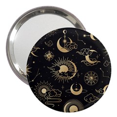 Asian-seamless-pattern-with-clouds-moon-sun-stars-vector-collection-oriental-chinese-japanese-korean 3  Handbag Mirrors by Salman4z