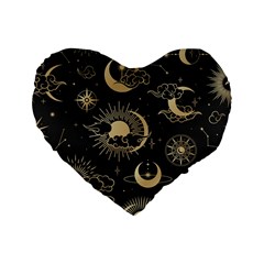 Asian-seamless-pattern-with-clouds-moon-sun-stars-vector-collection-oriental-chinese-japanese-korean Standard 16  Premium Heart Shape Cushions