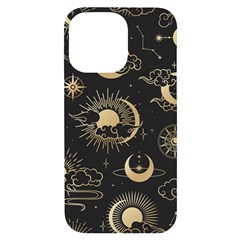 Asian-seamless-pattern-with-clouds-moon-sun-stars-vector-collection-oriental-chinese-japanese-korean Iphone 14 Pro Max Black Uv Print Case by Salman4z