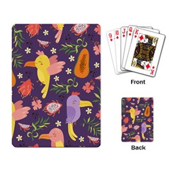 Exotic-seamless-pattern-with-parrots-fruits Playing Cards Single Design (rectangle)