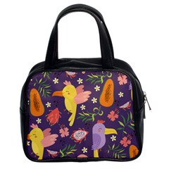 Exotic-seamless-pattern-with-parrots-fruits Classic Handbag (two Sides) by Salman4z