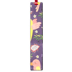 Exotic-seamless-pattern-with-parrots-fruits Large Book Marks by Salman4z