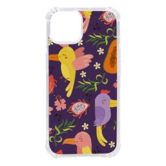 Exotic-seamless-pattern-with-parrots-fruits Iphone 14 Tpu Uv Print Case