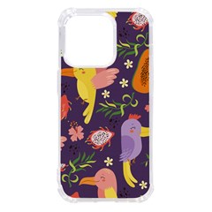 Exotic-seamless-pattern-with-parrots-fruits Iphone 14 Pro Tpu Uv Print Case