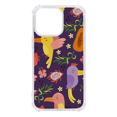 Exotic-seamless-pattern-with-parrots-fruits Iphone 13 Pro Tpu Uv Print Case by Salman4z