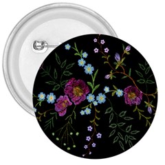 Embroidery-trend-floral-pattern-small-branches-herb-rose 3  Buttons by Salman4z