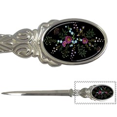 Embroidery-trend-floral-pattern-small-branches-herb-rose Letter Opener by Salman4z