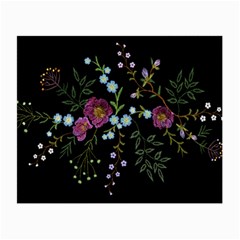 Embroidery-trend-floral-pattern-small-branches-herb-rose Small Glasses Cloth by Salman4z