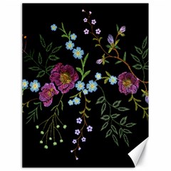 Embroidery-trend-floral-pattern-small-branches-herb-rose Canvas 18  X 24  by Salman4z