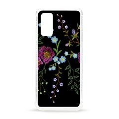 Embroidery-trend-floral-pattern-small-branches-herb-rose Samsung Galaxy S20 6 2 Inch Tpu Uv Case by Salman4z