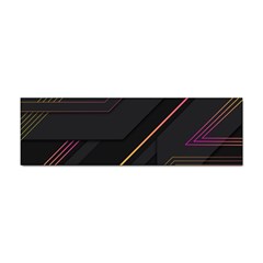 Gradient-geometric-shapes-dark-background Sticker (bumper) by Salman4z