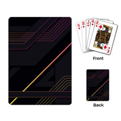 Gradient-geometric-shapes-dark-background Playing Cards Single Design (rectangle)