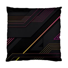 Gradient-geometric-shapes-dark-background Standard Cushion Case (two Sides) by Salman4z