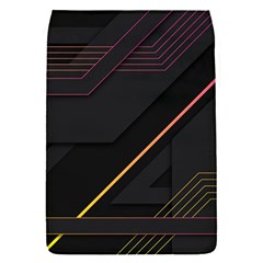 Gradient-geometric-shapes-dark-background Removable Flap Cover (s) by Salman4z