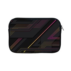 Gradient-geometric-shapes-dark-background Apple Ipad Mini Zipper Cases by Salman4z