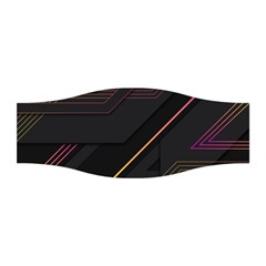 Gradient-geometric-shapes-dark-background Stretchable Headband by Salman4z