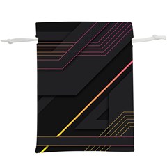 Gradient-geometric-shapes-dark-background Lightweight Drawstring Pouch (xl) by Salman4z