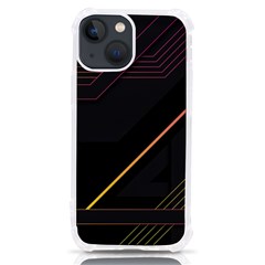 Gradient-geometric-shapes-dark-background Iphone 13 Mini Tpu Uv Print Case