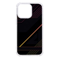 Gradient-geometric-shapes-dark-background Iphone 13 Pro Tpu Uv Print Case