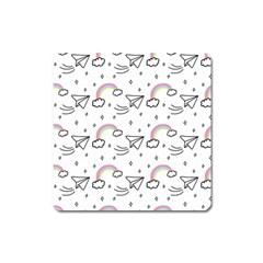 Cute-art-print-pattern Square Magnet