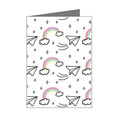 Cute-art-print-pattern Mini Greeting Card