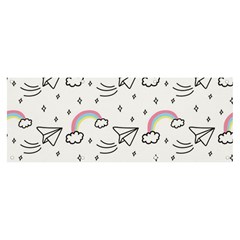 Cute-art-print-pattern Banner And Sign 8  X 3  by Salman4z