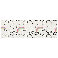 Cute-art-print-pattern Banner And Sign 9  X 3  by Salman4z