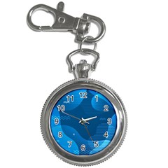 Abstract-classic-blue-background Key Chain Watches by Salman4z