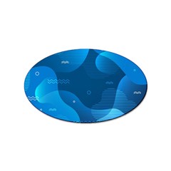 Abstract-classic-blue-background Sticker Oval (10 Pack) by Salman4z