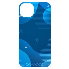 Abstract-classic-blue-background Iphone 14 Plus Black Uv Print Case