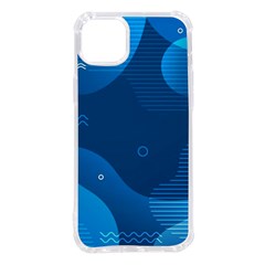 Abstract-classic-blue-background Iphone 14 Plus Tpu Uv Print Case