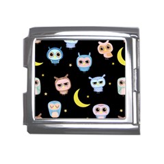 Cute-owl-doodles-with-moon-star-seamless-pattern Mega Link Italian Charm (18mm) by Salman4z