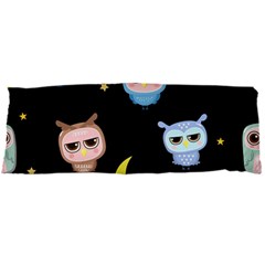 Cute-owl-doodles-with-moon-star-seamless-pattern Body Pillow Case Dakimakura (two Sides) by Salman4z