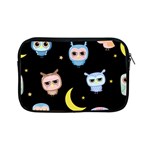 Cute-owl-doodles-with-moon-star-seamless-pattern Apple iPad Mini Zipper Cases Front