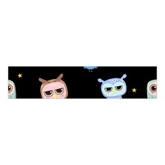 Cute-owl-doodles-with-moon-star-seamless-pattern Velvet Scrunchie by Salman4z