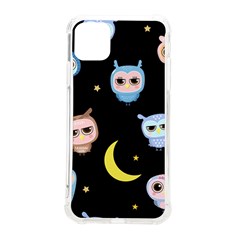 Cute-owl-doodles-with-moon-star-seamless-pattern Iphone 11 Pro Max 6 5 Inch Tpu Uv Print Case by Salman4z