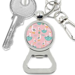 Cute-happy-duck-gift-card-design-seamless-pattern-template Bottle Opener Key Chain by Salman4z